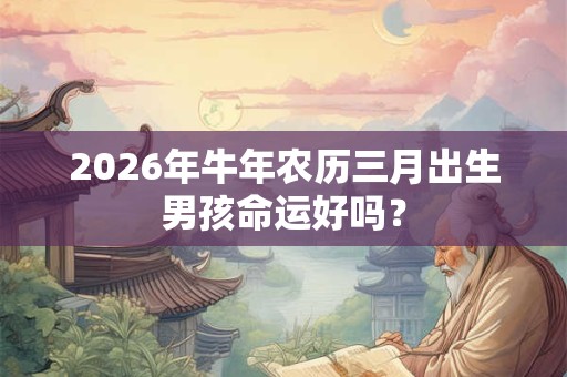 2026年牛年农历三月出生男孩命运好吗? 2026年牛年农历三月出生男孩命运好吗?