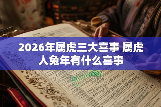 2026年属虎三大喜事 属虎人兔年有什么喜事 2026年属虎三大喜事 属虎人兔年有什么喜事