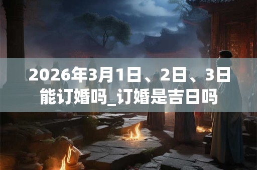 2026年3月1日、2日、3日能订婚吗_订婚是吉日吗 2026年3月1日、2日、3日能订婚吗_订婚是吉日吗