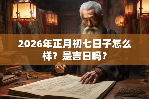 2026年正月初七日子怎么样?是吉日吗? 2026年正月初七日子怎么样?是吉日吗?