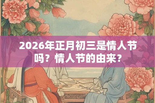 2026年正月初三是情人节吗?情人节的由来? 2026年正月初三是情人节吗?情人节的由来?
