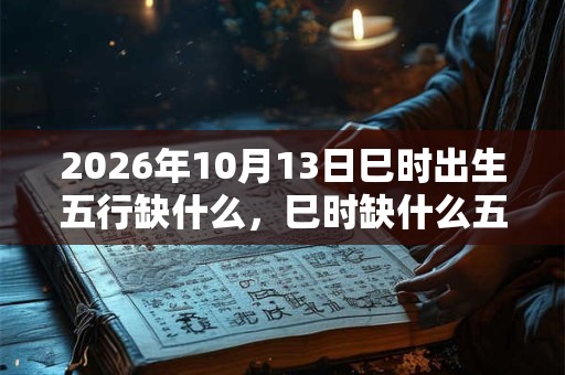 2026年10月13日巳时出生五行缺什么,巳时缺什么五行 2026年10月13日巳时出生五行缺什么,巳时缺什么五行
