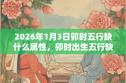 2026年1月3日卯时五行缺什么属性,卯时出生五行缺什么 2026年1月3日卯时五行缺什么属性,卯时出生五行缺什么