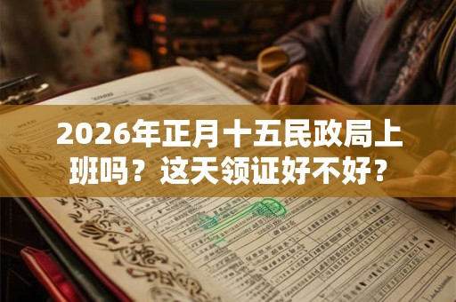 2026年正月十五民政局上班吗？这天领证好不好？