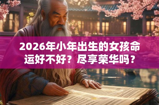 2026年小年出生的女孩命运好不好?尽享荣华吗? 2026年小年出生的女孩命运好不好?尽享荣华吗?