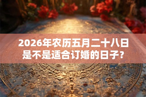 2026年农历五月二十八日是不是适合订婚的日子? 2026年农历五月二十八日是不是适合订婚的日子?
