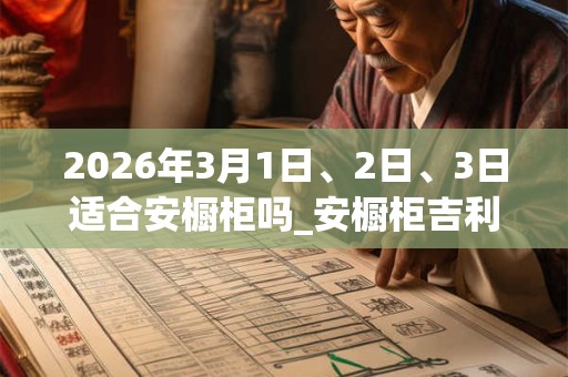 2026年3月1日、2日、3日适合安橱柜吗_安橱柜吉利吗 2026年3月1日、2日、3日适合安橱柜吗_安橱柜吉利吗