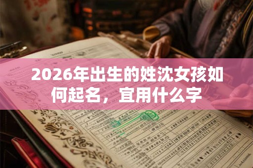 2026年出生的姓沈女孩如何起名,宜用什么字 2026年出生的姓沈女孩如何起名,宜用什么字