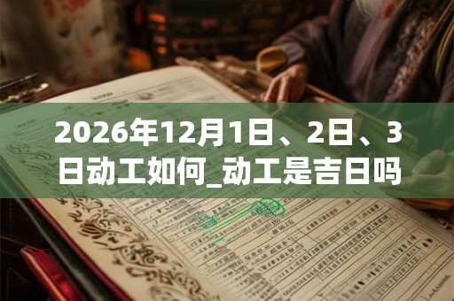 2026年12月1日、2日、3日动工如何_动工是吉日吗 2026年12月1日、2日、3日动工如何_动工是吉日吗