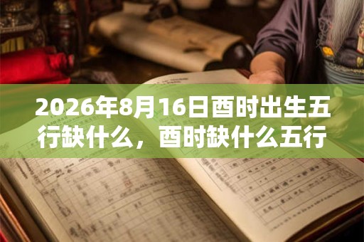 2026年8月16日酉时出生五行缺什么,酉时缺什么五行 2026年8月16日酉时出生五行缺什么,酉时缺什么五行