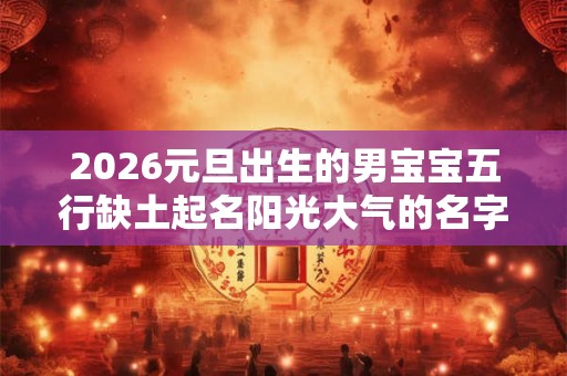 2026元旦出生的男宝宝五行缺土起名阳光大气的名字 2026元旦出生的男宝宝五行缺土起名阳光大气的名字