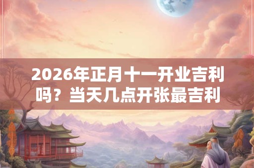 2026年正月十一开业吉利吗?当天几点开张最吉利 2026年正月十一开业吉利吗?当天几点开张最吉利