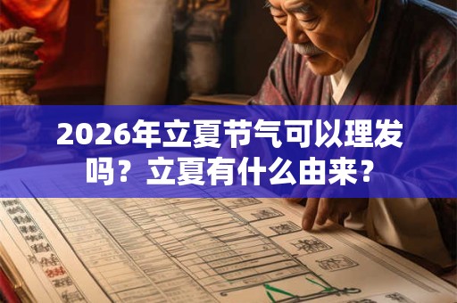 2026年立夏节气可以理发吗?立夏有什么由来? 2026年立夏节气可以理发吗?立夏有什么由来?