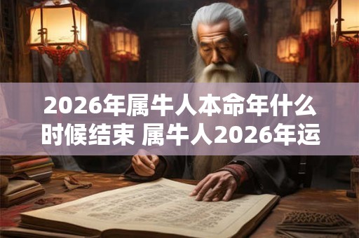 2026年属牛人本命年什么时候结束 属牛人2026年运气如何