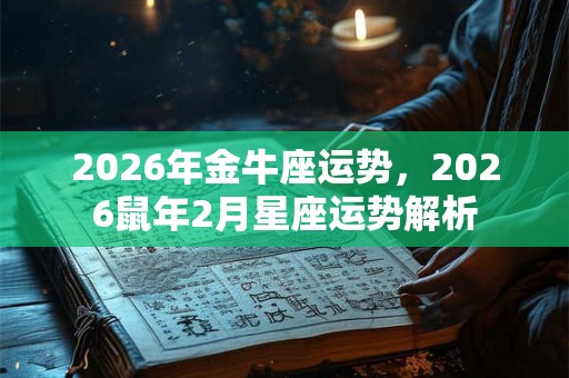 2026年金牛座运势,2026鼠年2月星座运势解析 2026年金牛座运势,2026鼠年2月星座运势解析