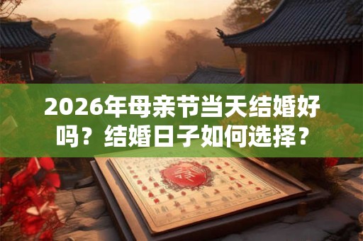 2026年母亲节当天结婚好吗?结婚日子如何选择? 2026年母亲节当天结婚好吗?结婚日子如何选择?