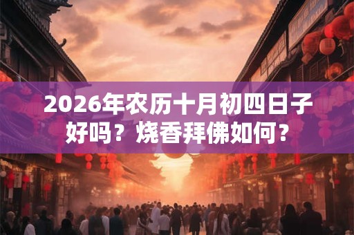 2026年农历十月初四日子好吗?烧香拜佛如何? 2026年农历十月初四日子好吗?烧香拜佛如何?