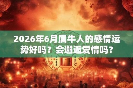 2026年6月属牛人的感情运势好吗?会邂逅爱情吗? 2026年6月属牛人的感情运势好吗?会邂逅爱情吗?