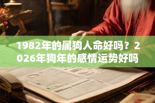 1982年的属狗人命好吗?2026年狗年的感情运势好吗? 1982年的属狗人命好吗?2026年狗年的感情运势好吗?