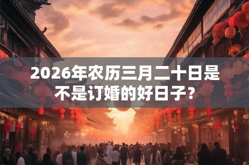 2026年农历三月二十日是不是订婚的好日子? 2026年农历三月二十日是不是订婚的好日子?