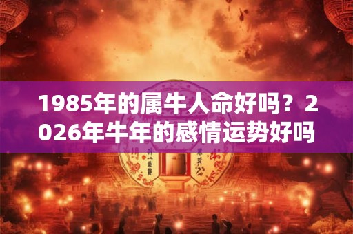 1985年的属牛人命好吗?2026年牛年的感情运势好吗? 1985年的属牛人命好吗?2026年牛年的感情运势好吗?