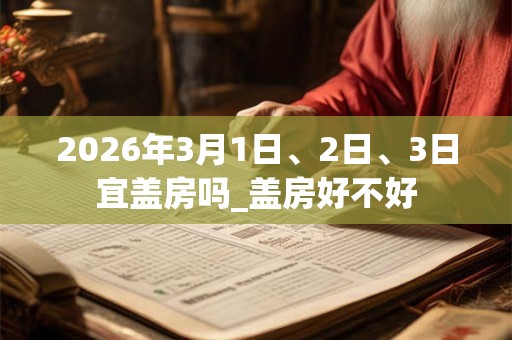 2026年3月1日、2日、3日宜盖房吗_盖房好不好 2026年3月1日、2日、3日宜盖房吗_盖房好不好