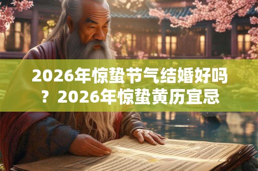 2026年惊蛰节气结婚好吗？2026年惊蛰黄历宜忌