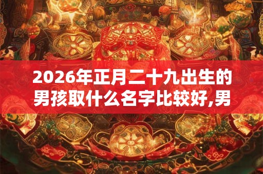 2026年正月二十九出生的男孩取什么名字比较好,男孩名字集锦