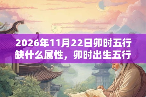 2026年11月22日卯时五行缺什么属性，卯时出生五行缺什么