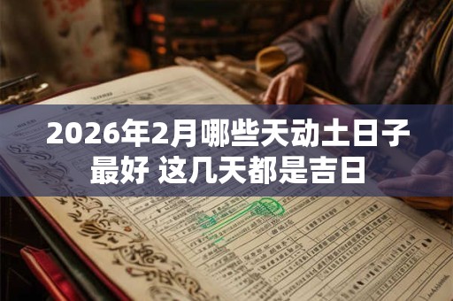 2026年2月哪些天动土日子最好 这几天都是吉日 2026年2月哪些天动土日子最好 这几天都是吉日