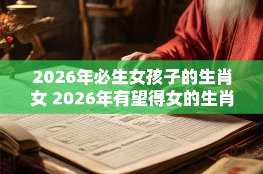 2026年必生女孩子的生肖女 2026年有望得女的生肖 2026年必生女孩子的生肖女 2026年有望得女的生肖