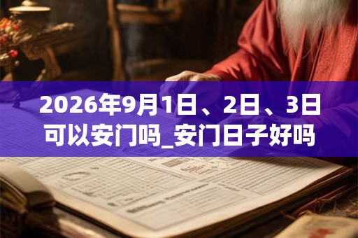 2026年9月1日、2日、3日可以安门吗_安门日子好吗 2026年9月1日、2日、3日可以安门吗_安门日子好吗