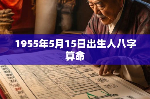 1955年5月15日出生人八字算命 1955年5月15日出生人八字算命