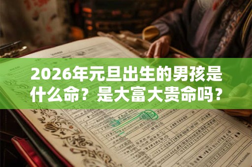 2026年元旦出生的男孩是什么命？是大富大贵命吗？