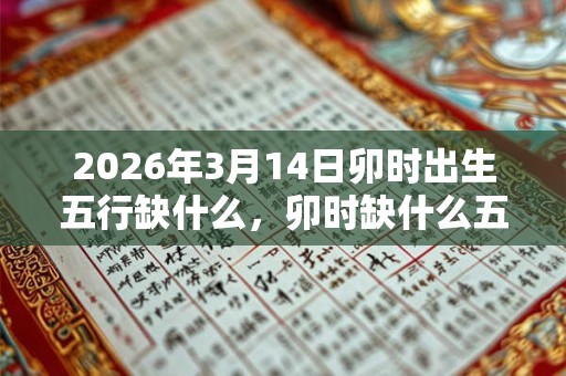 2026年3月14日卯时出生五行缺什么，卯时缺什么五行