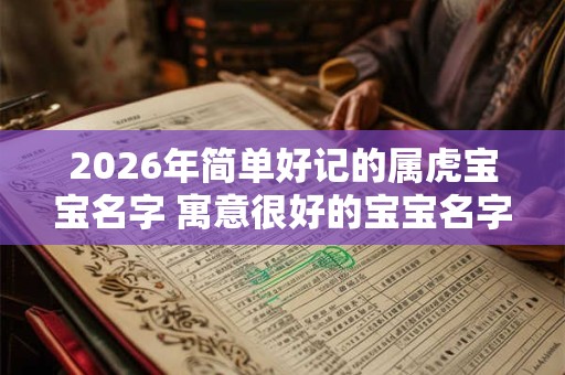 2026年简单好记的属虎宝宝名字 寓意很好的宝宝名字 2026年简单好记的属虎宝宝名字 寓意很好的宝宝名字