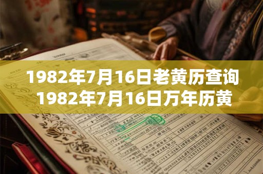 1982年7月16日老黄历查询 1982年7月16日万年历黄道吉日 1982年7月16日老黄历查询 1982年7月16日万年历黄道吉日