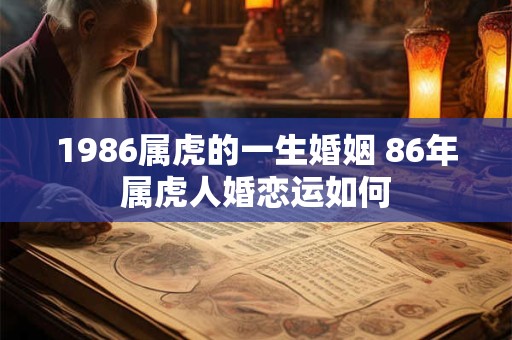 1986属虎的一生婚姻 86年属虎人婚恋运如何 1986属虎的一生婚姻 86年属虎人婚恋运如何
