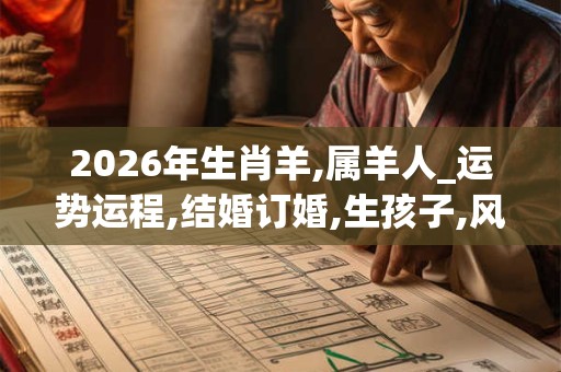2026年生肖羊,属羊人_运势运程,结婚订婚,生孩子,风水宜忌 2026年生肖羊,属羊人_运势运程,结婚订婚,生孩子,风水宜忌