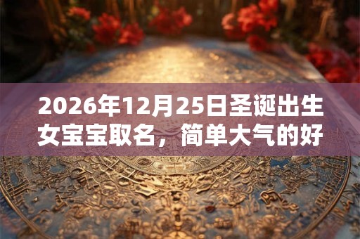 2026年12月25日圣诞出生女宝宝取名,简单大气的好名字 2026年12月25日圣诞出生女宝宝取名,简单大气的好名字