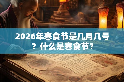 2026年寒食节是几月几号?什么是寒食节? 2026年寒食节是几月几号?什么是寒食节?