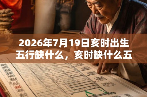 2026年7月19日亥时出生五行缺什么,亥时缺什么五行 2026年7月19日亥时出生五行缺什么,亥时缺什么五行
