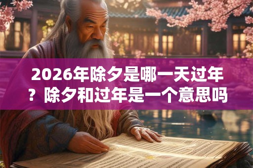 2026年除夕是哪一天过年?除夕和过年是一个意思吗 2026年除夕是哪一天过年?除夕和过年是一个意思吗