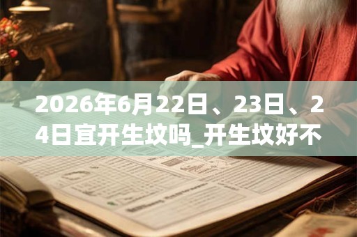 2026年6月22日、23日、24日宜开生坟吗_开生坟好不好 2026年6月22日、23日、24日宜开生坟吗_开生坟好不好