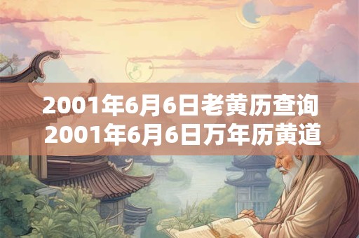 2001年6月6日老黄历查询 2001年6月6日万年历黄道吉日