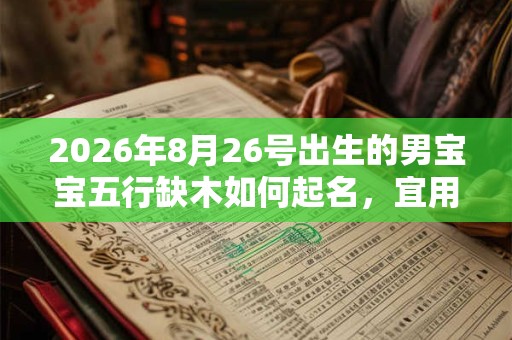 2026年8月26号出生的男宝宝五行缺木如何起名,宜用什么字 2026年8月26号出生的男宝宝五行缺木如何起名,宜用什么字