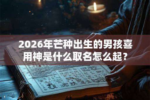 2026年芒种出生的男孩喜用神是什么取名怎么起？