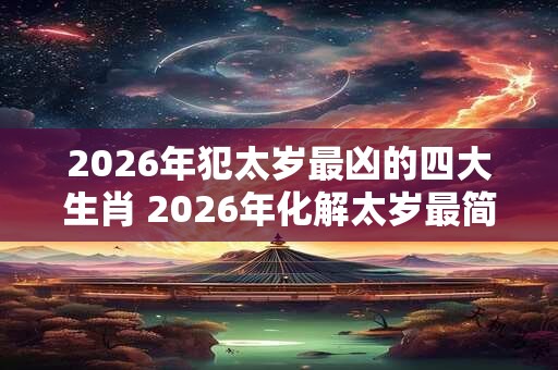2026年犯太岁最凶的四大生肖 2026年化解太岁最简单的方法大全