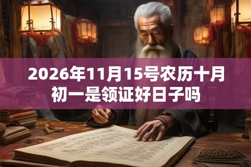 2026年11月15号农历十月初一是领证好日子吗 2026年11月15号农历十月初一是领证好日子吗