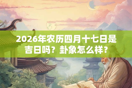 2026年农历四月十七日是吉日吗?卦象怎么样? 2026年农历四月十七日是吉日吗?卦象怎么样?